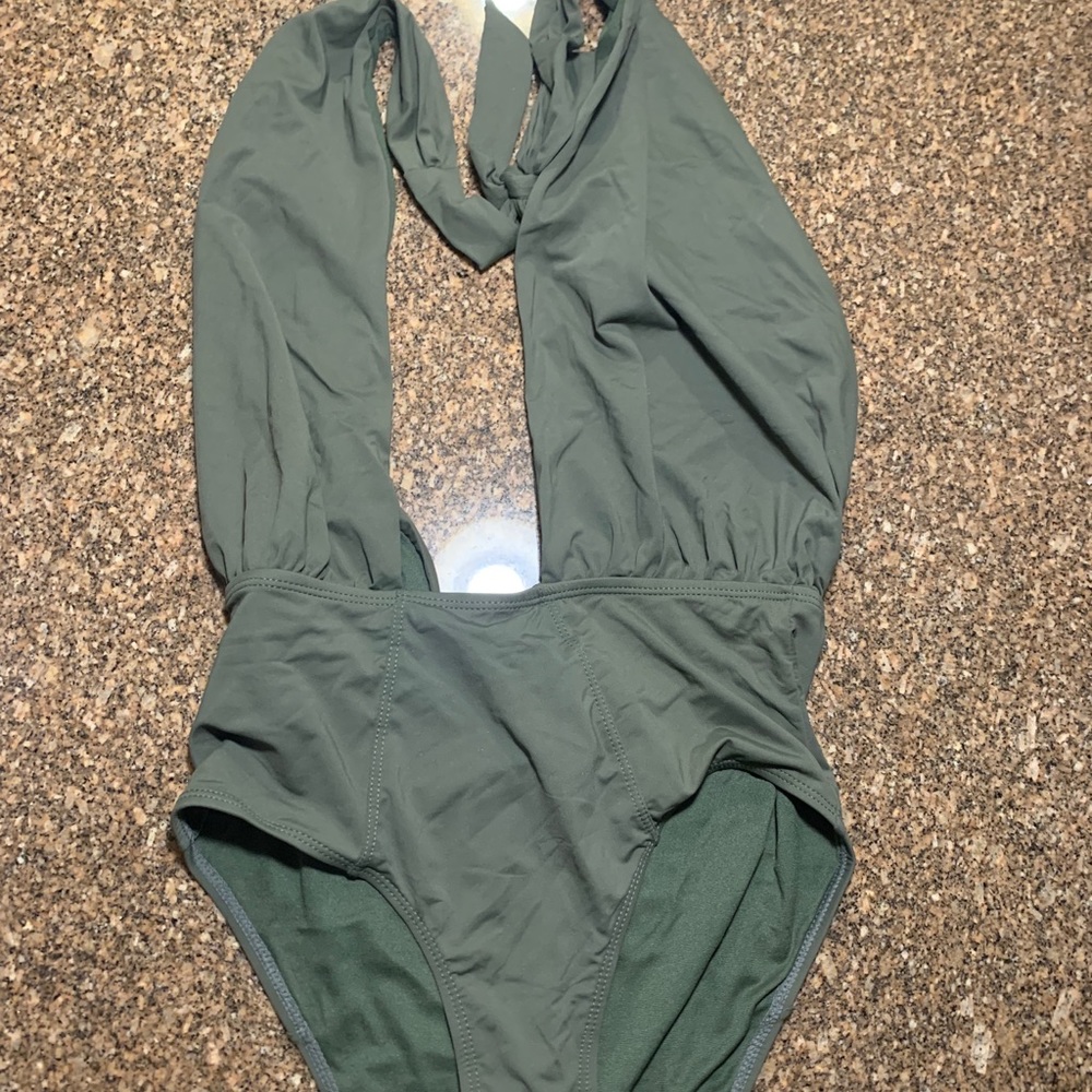 Brand new olive green one piece